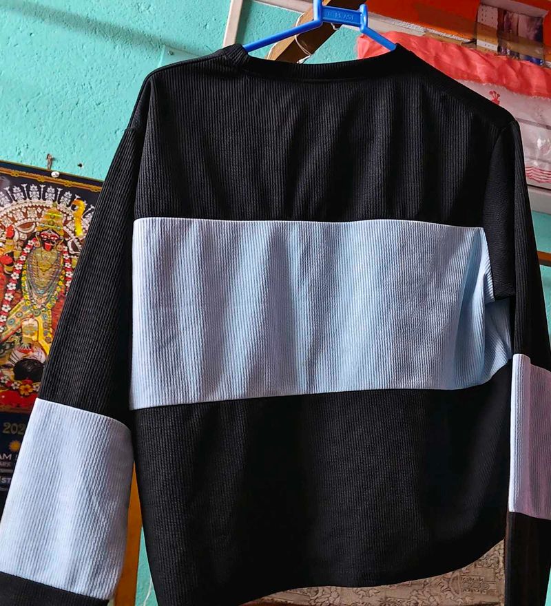 Stylish Color Block Sweatshirt