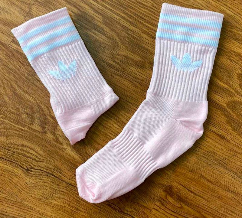 Adidas Pastel Pink Socks