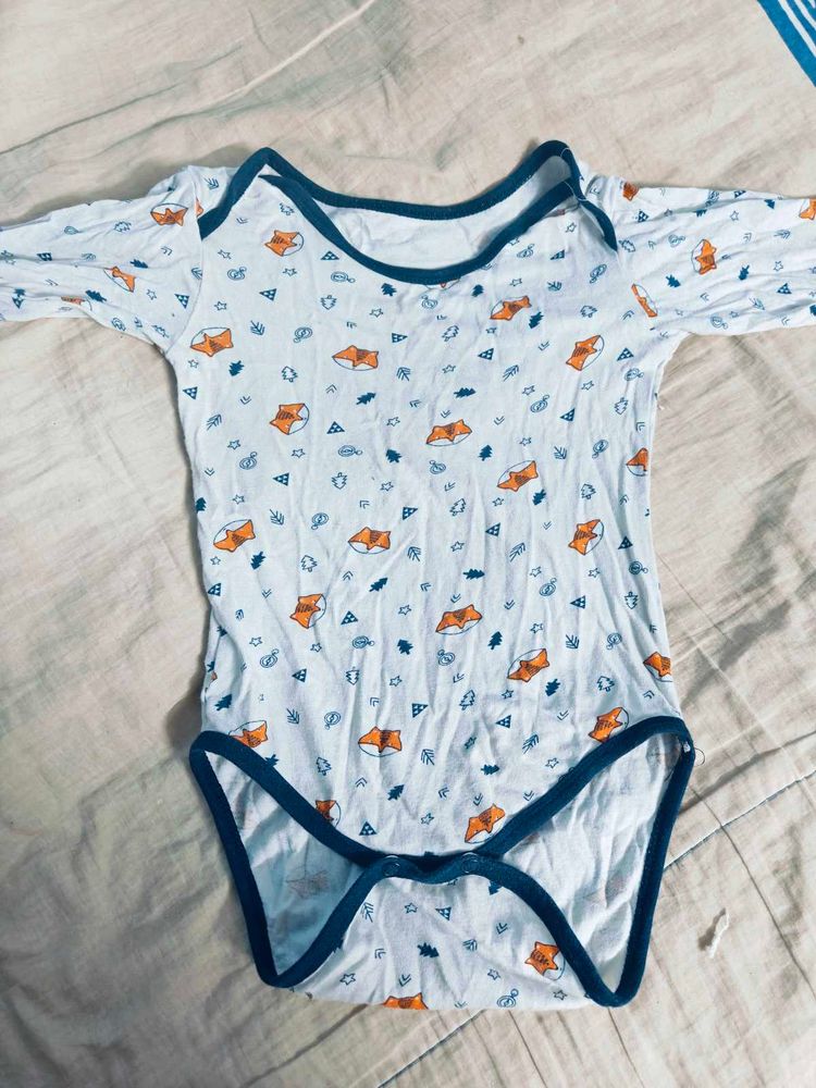 Cute Fox Print Bodysuit