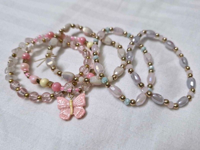 5 Beads Bracelets + Head Accessories (5)