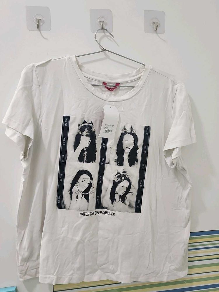 Sale Korean Graphic Print Tee