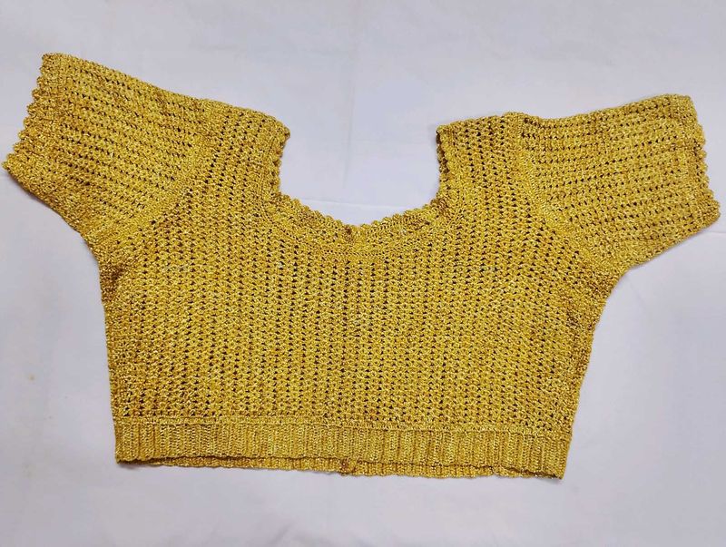Attractive Golden Blouse At Lowest Price 🌟💥