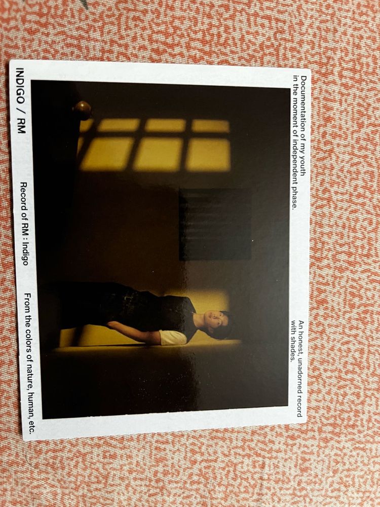 Namjoon Instant Photo From Indigo Album