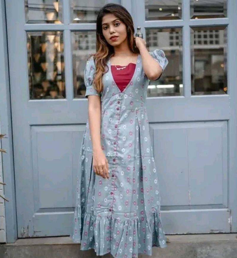 Floral Print Button-Down Dress