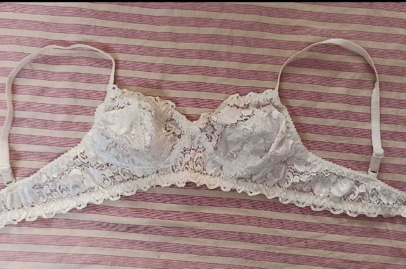 White Lace Bra