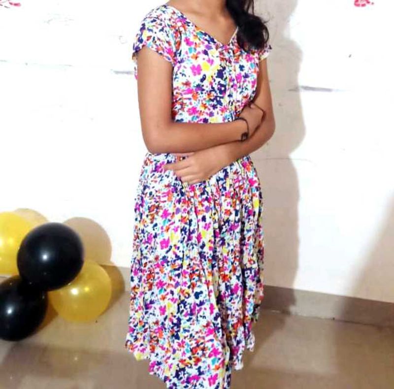 Floral Print Casual Dress