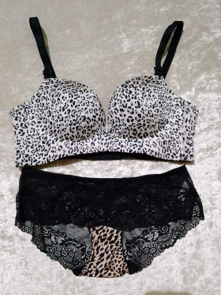 Leopard Print Lingerie Set Only Cash