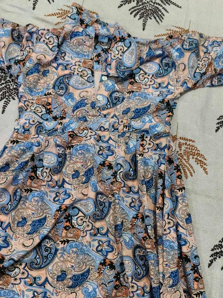 Paisley Print Dress