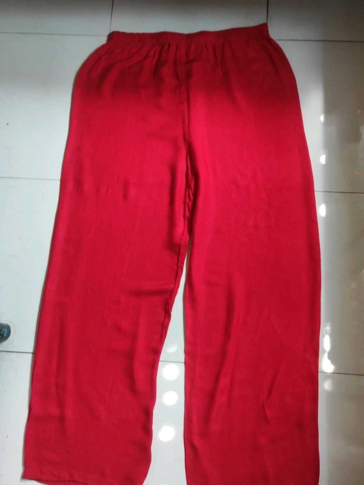 Red Palazzo Pants