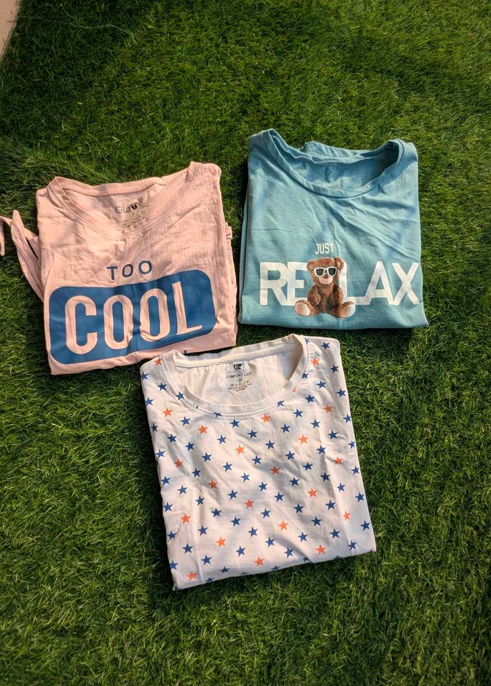 3 tshirt cotton like new in sale , hurry up