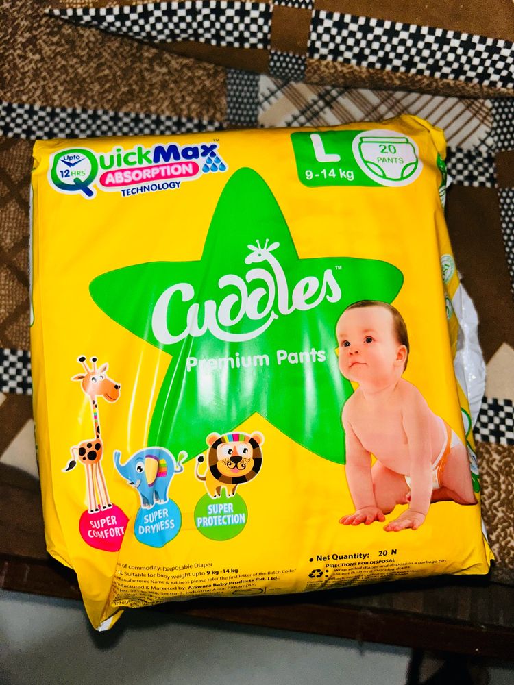 Cuddles Superb Absorbable L Size Diapers