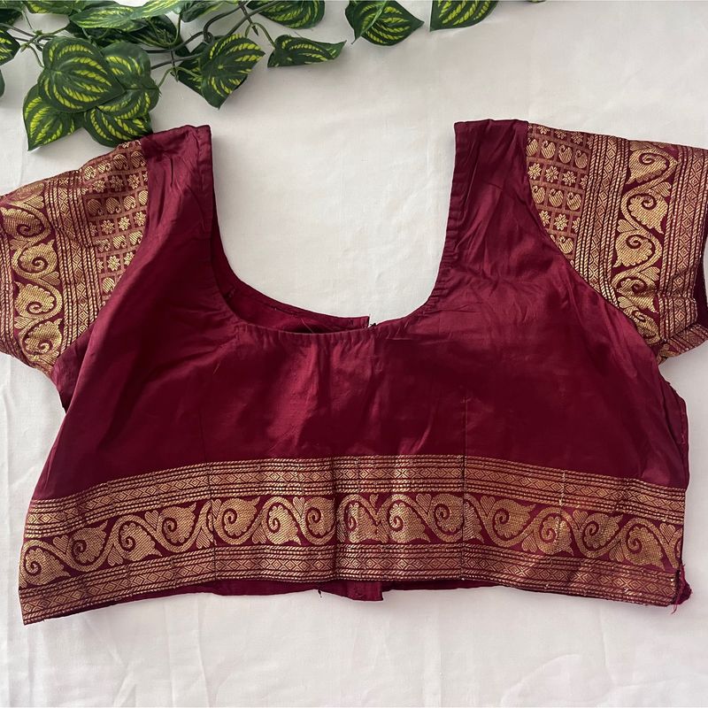 Maroon Printed Blouse (Women)