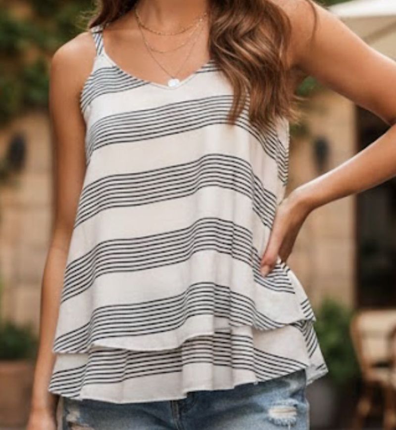 Striped Layered Cami Top
