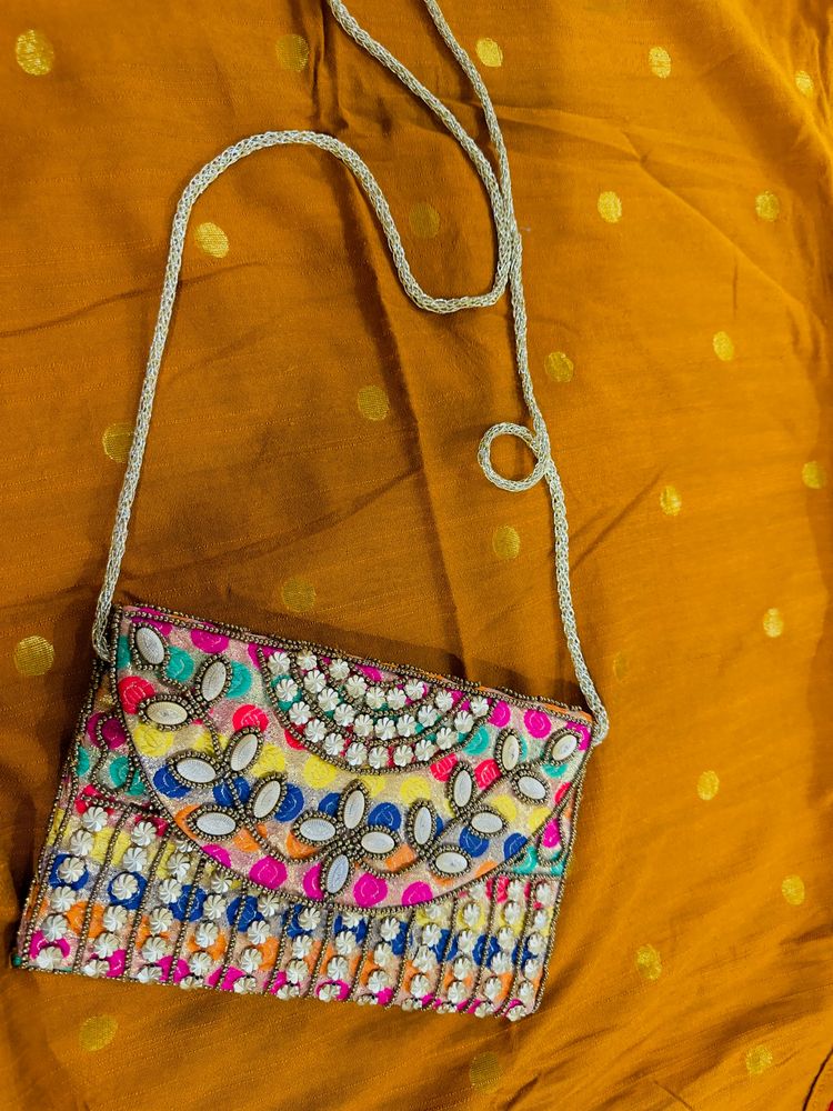 Multi Colour Jaipuri Sling