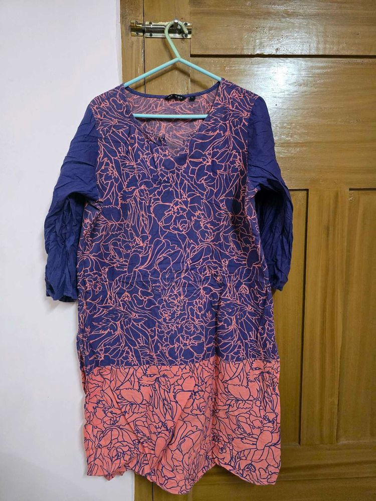 Floral Print Tunic Top