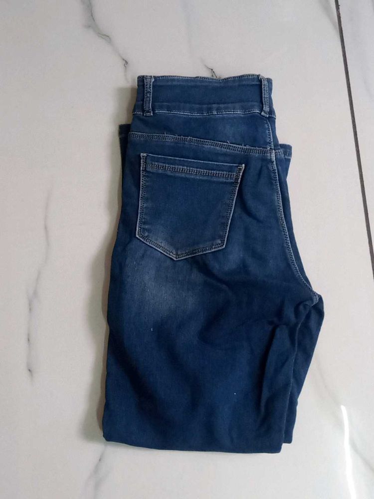 Dark Blue Denim Jeans