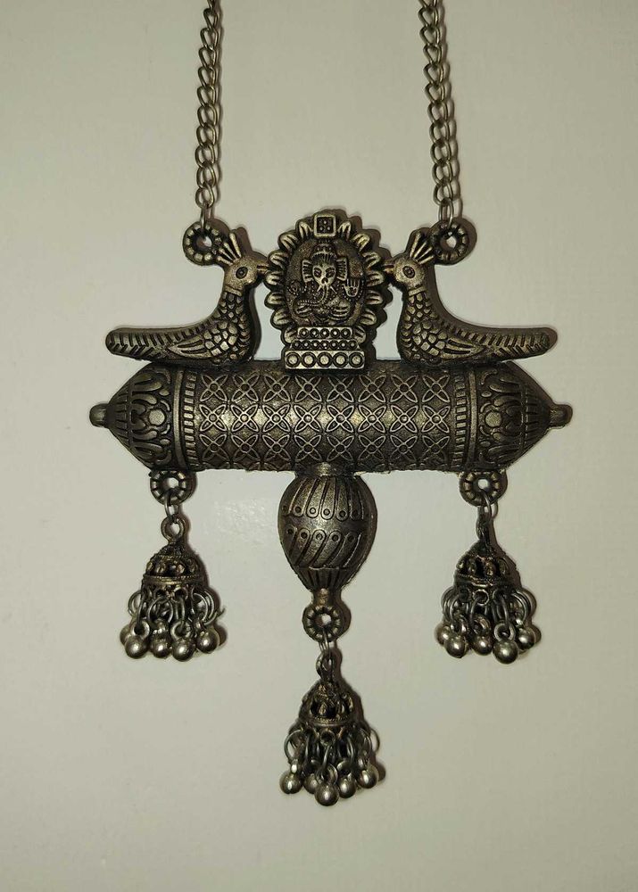 Silver Oxidised Neckpiece