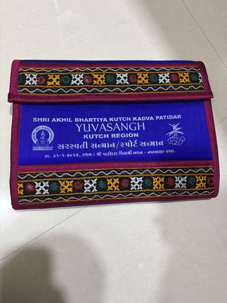 File With Handcrafted Kutchi mirror Work