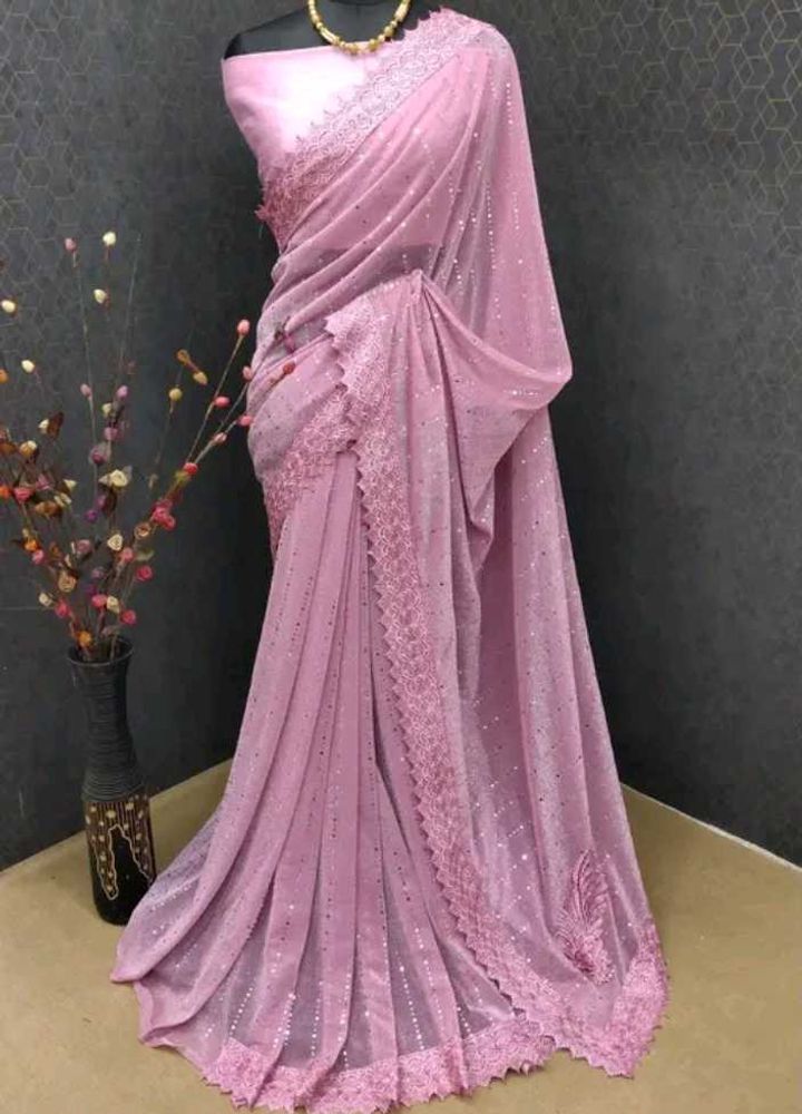 Bollywood Fancy Saree With Blouse Piece..