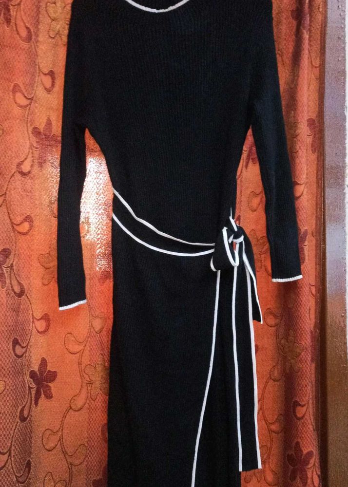 Woollen Wrap party Dress