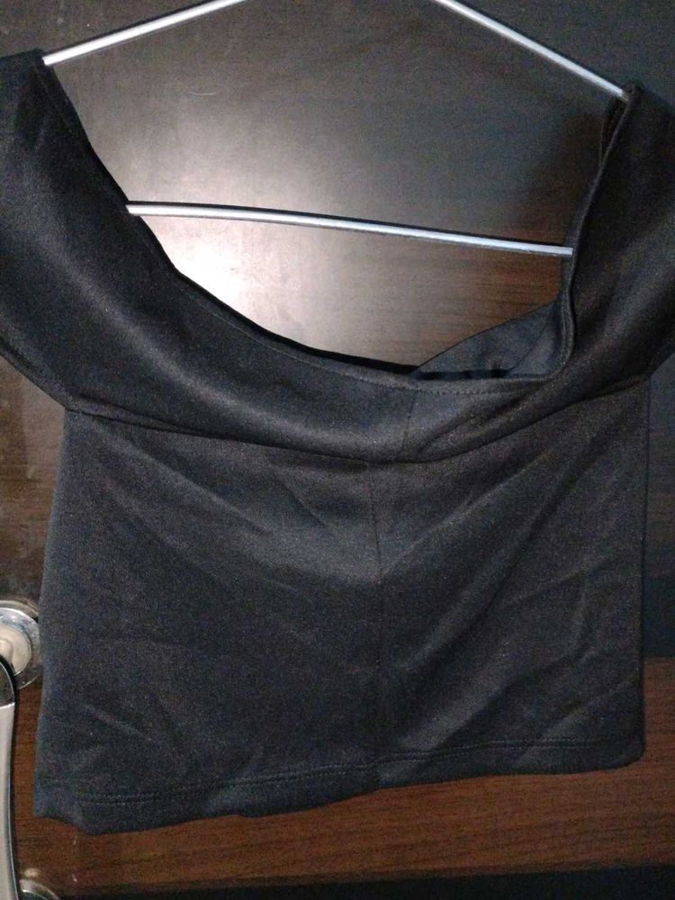 Black Off-Shoulder Top