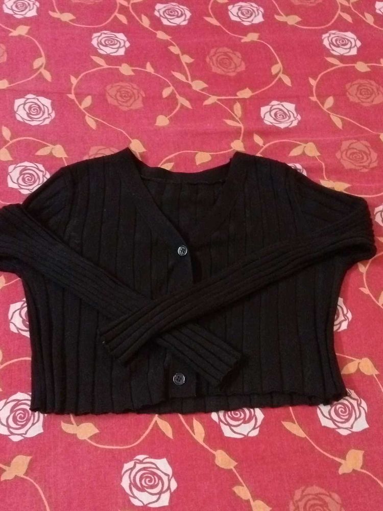 Stylish Black Cardigan