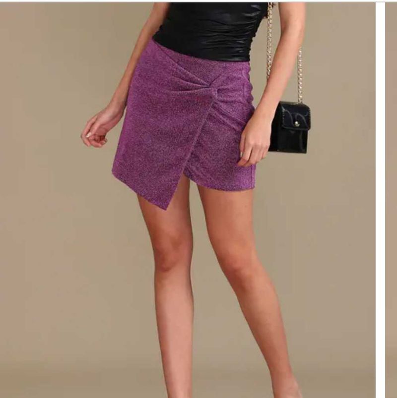 Sparkly Purple Mini Skirt