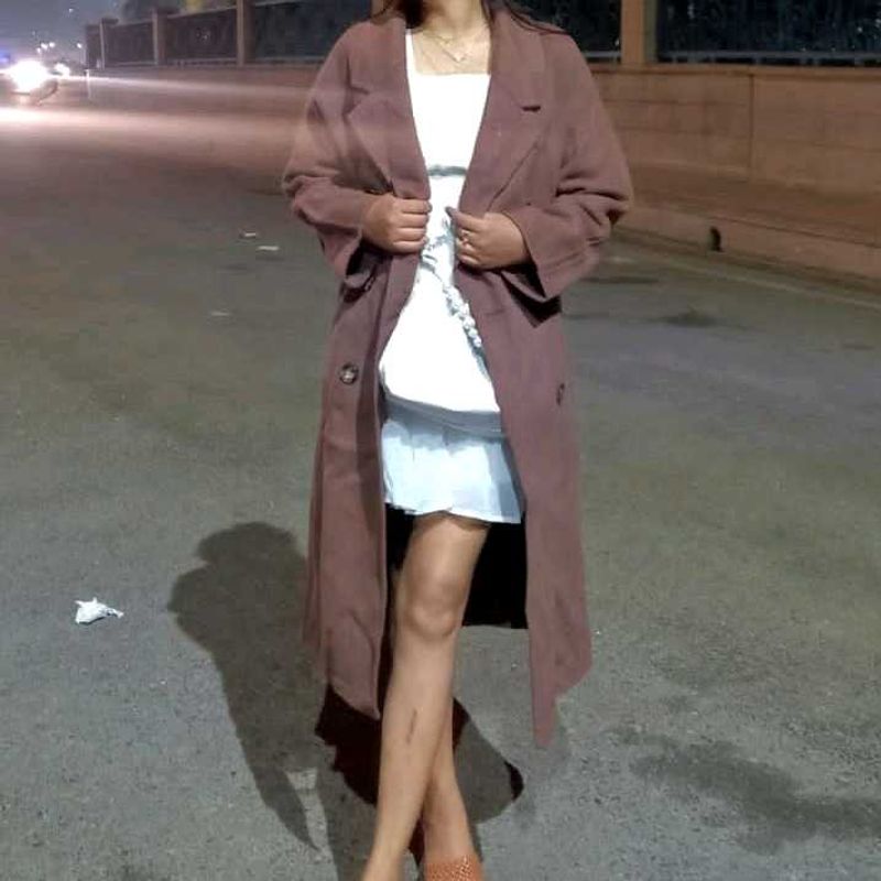 Formal/Party Brown Overcoat Unisex