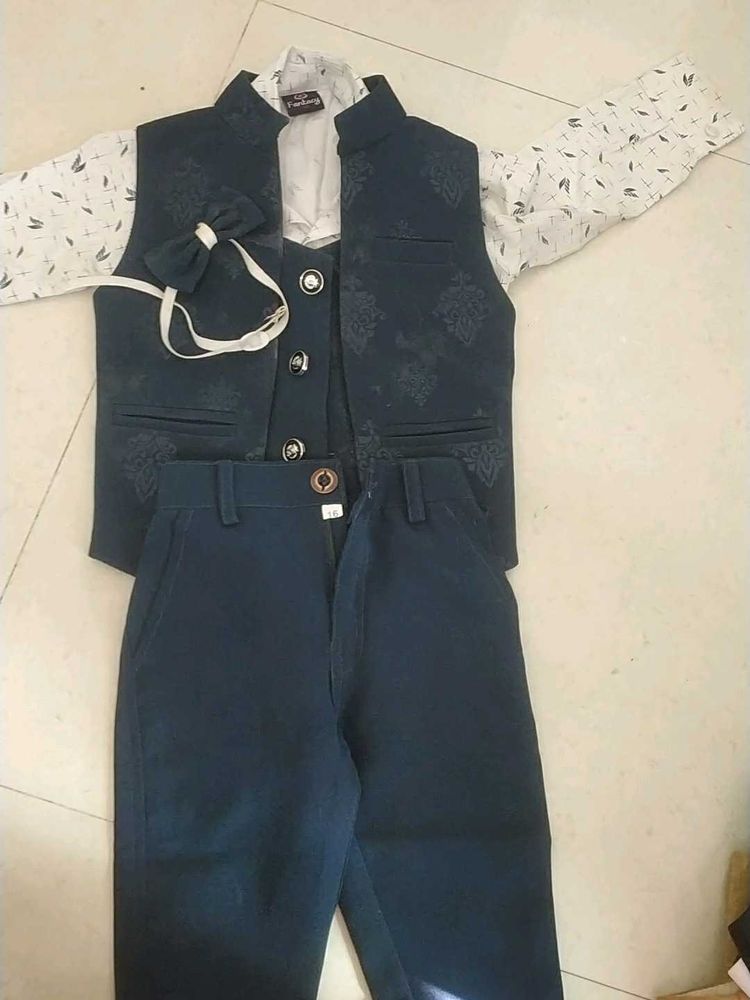 Boy's Stylish 4-Piece Party Outfit