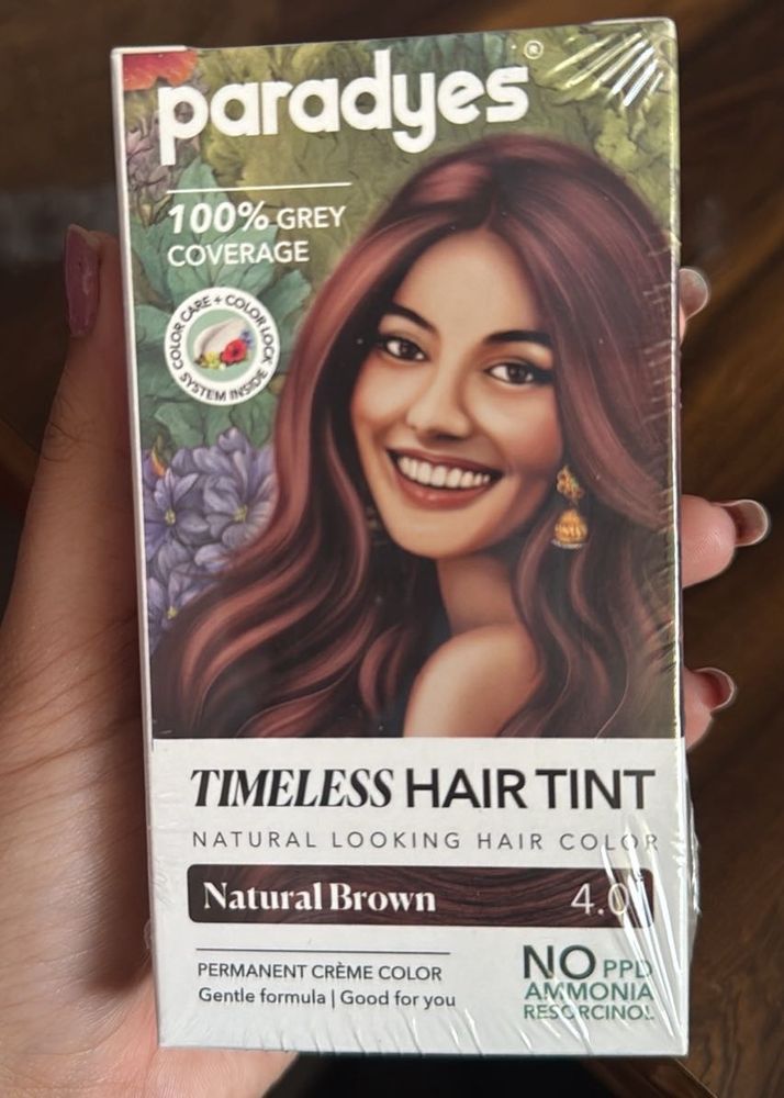 Paradyes Natural Brown Hair Tint 4.0