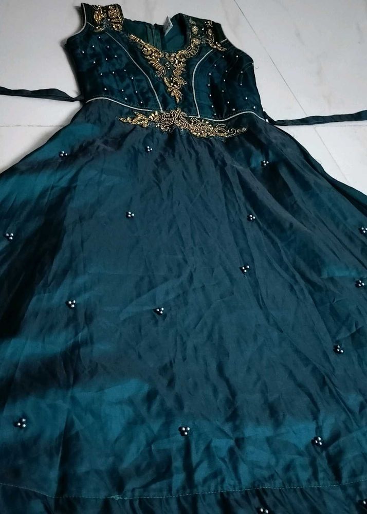 Elegant Emerald Green Party Dress