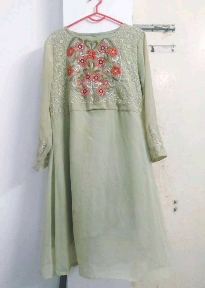 Embroidered Georgette Kurta