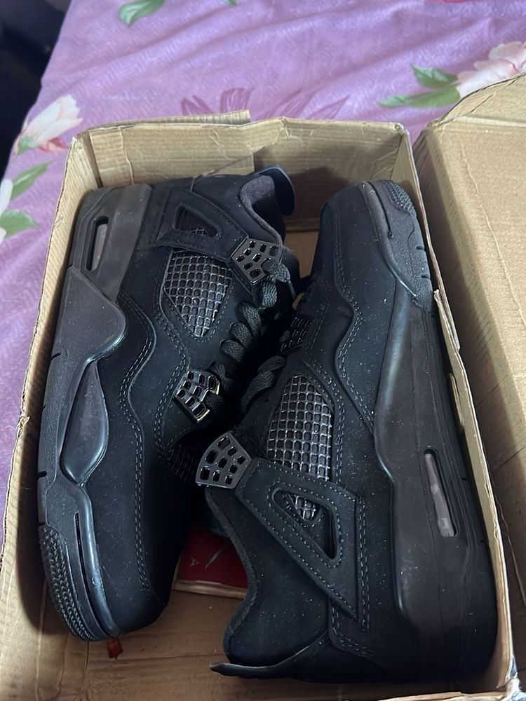 Air Jordan 4 Retro Black Cat Sneakers For Men