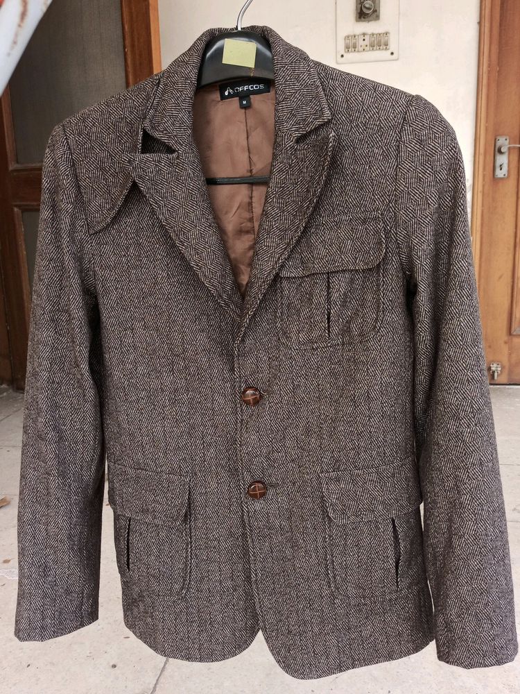 Premium Wool Blend Blazer Coat