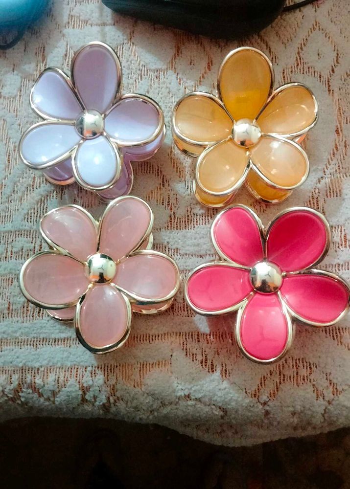 Colorful Mini Hair Claw Clips Set4