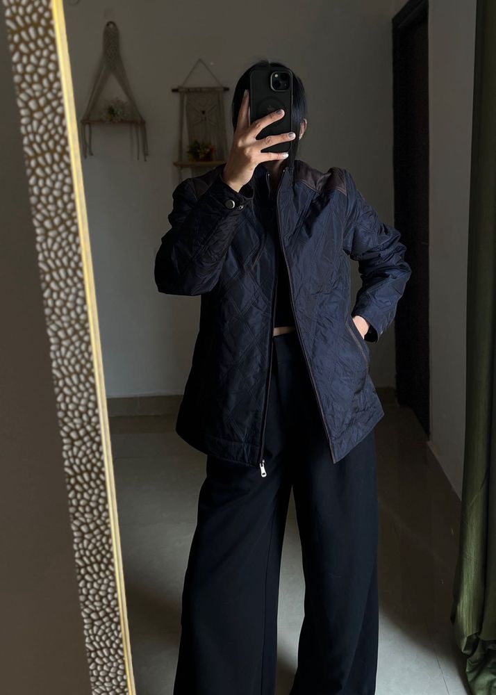 INDIAN NAVY BLUE QUILTED LIGHWEIGHT JACKET UNISEX