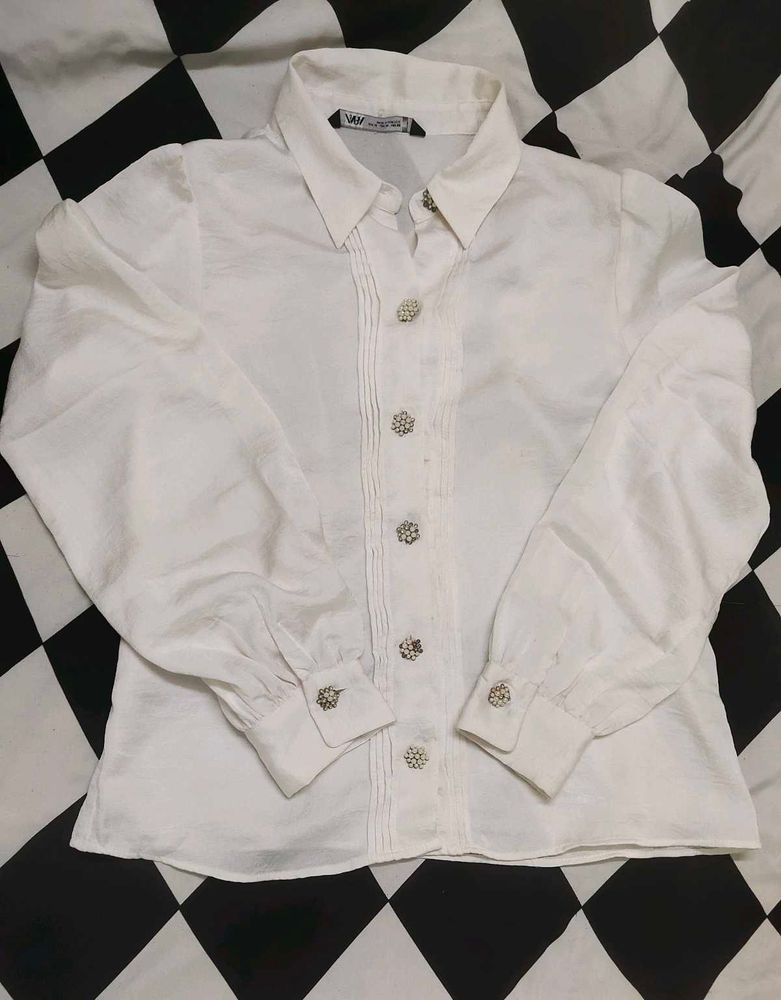 Elegant White Blouse Bust 38
