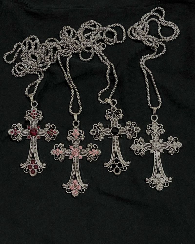 Y2k Pinteresty Cross Necklaces