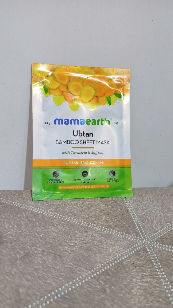 Mamaearth Turmeric and Saffron Sheet Mask
