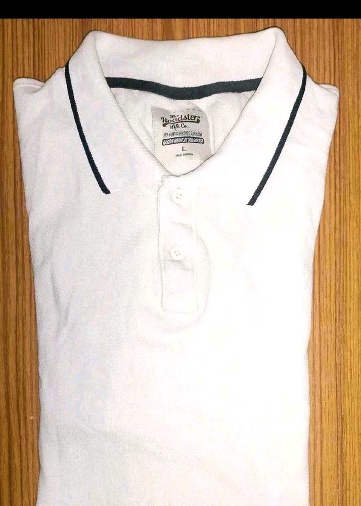 Roadster White Polo Shirt