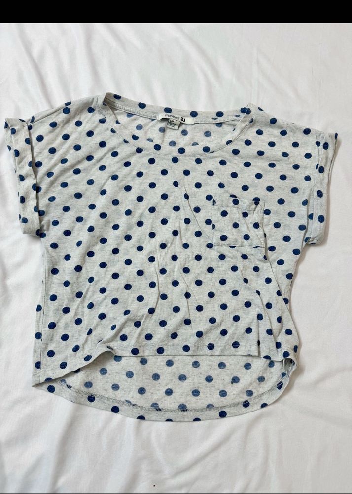 Polka Dot Crop Top