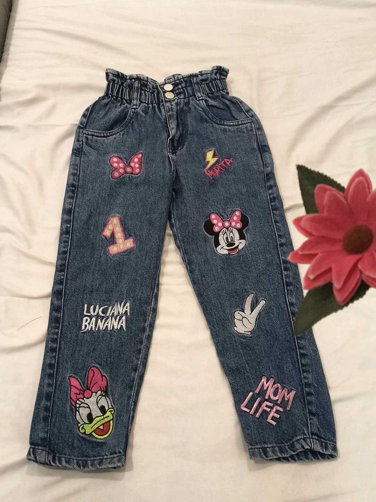 Cute Denim Jeans with Patches