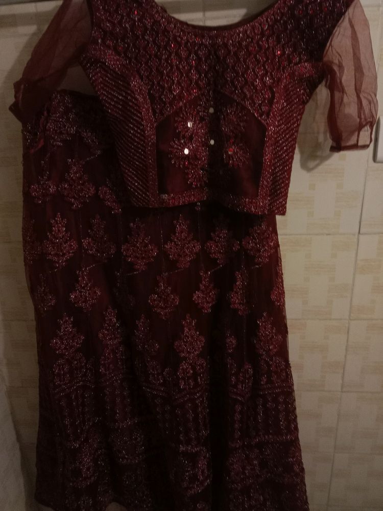 Wedding Lehenga With Net Dupatta