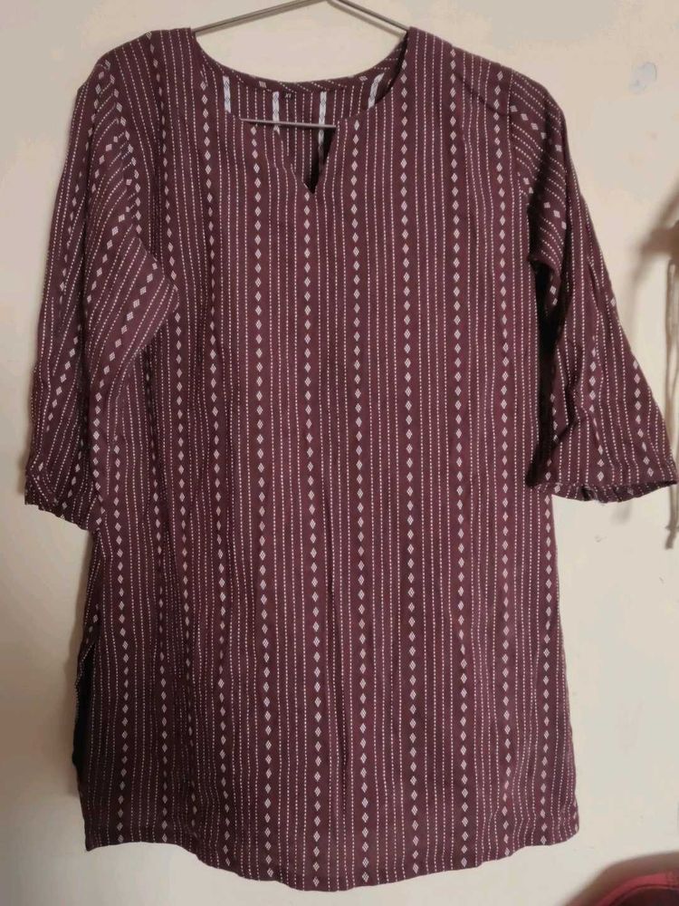 combo kurti brown &amp; blue