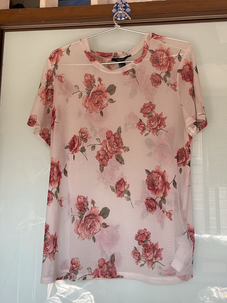 Original Forever 21 Printed White Top