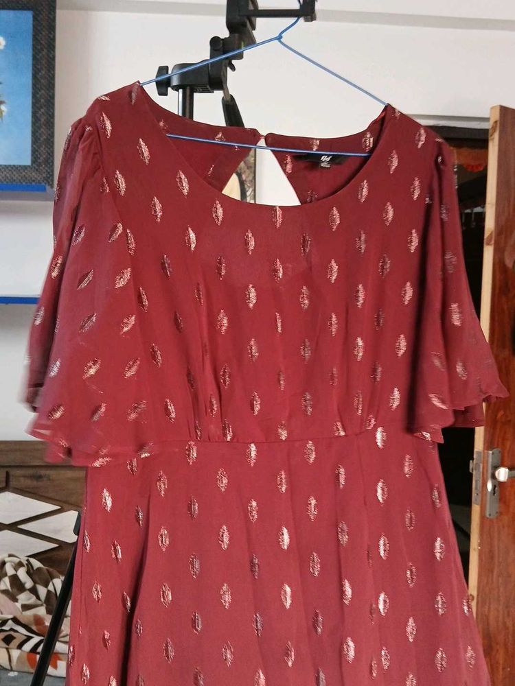 Elegant Maroon Dress
