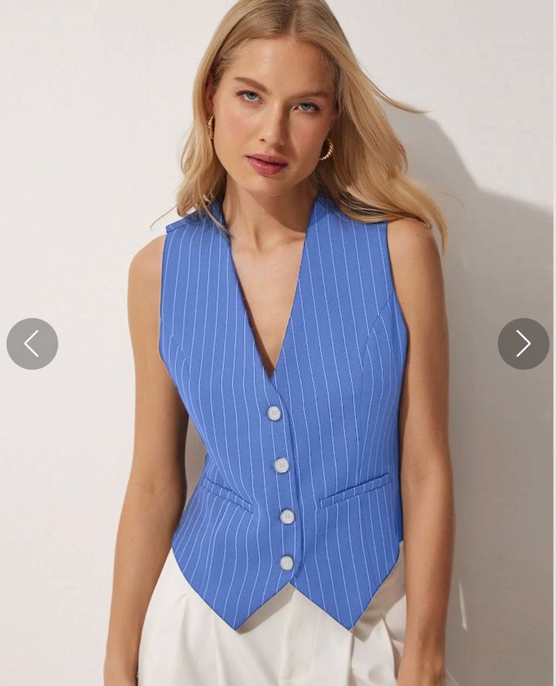 Striped Blue Vest