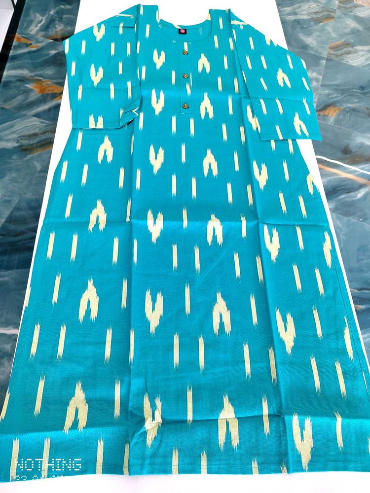 Blue Printed Kurta