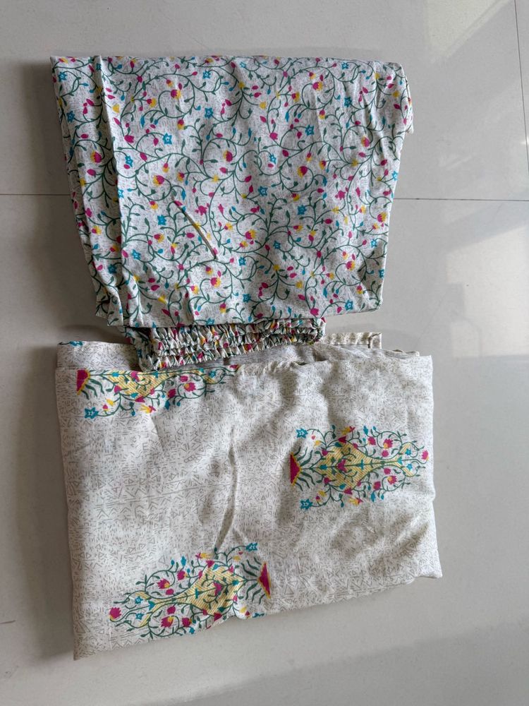 Floral Print Kurti  Set