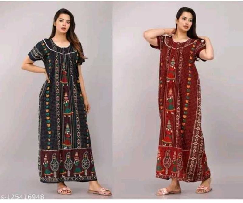 Combo Fresh Cotton Zipper Nighty